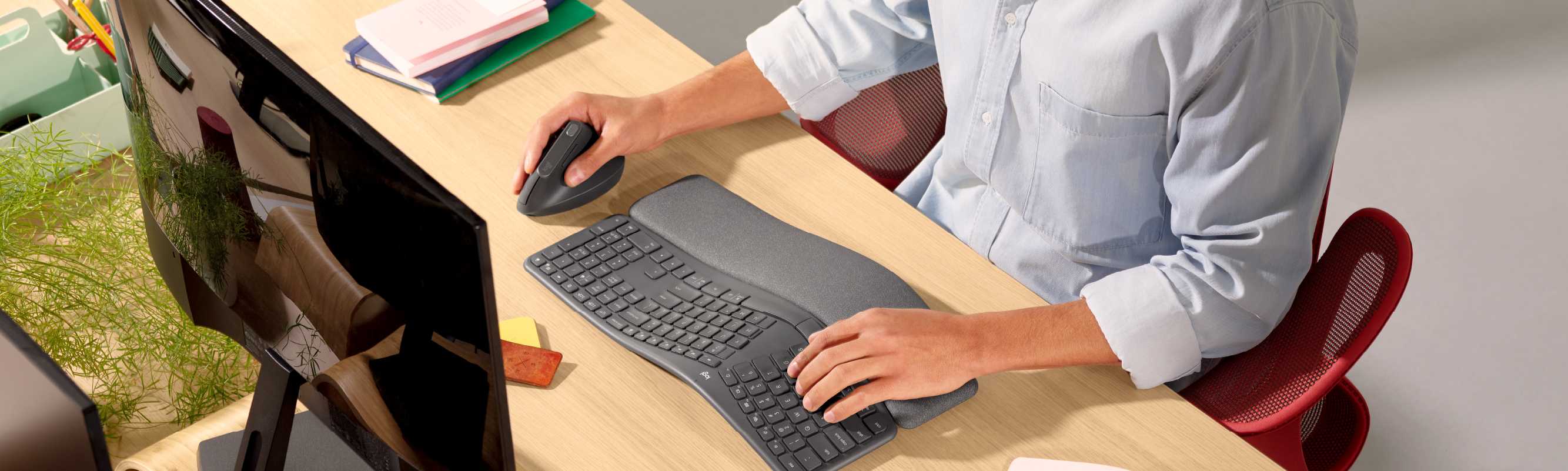 Banner de trabaja cómodo, trabaja con mayor eficiencia